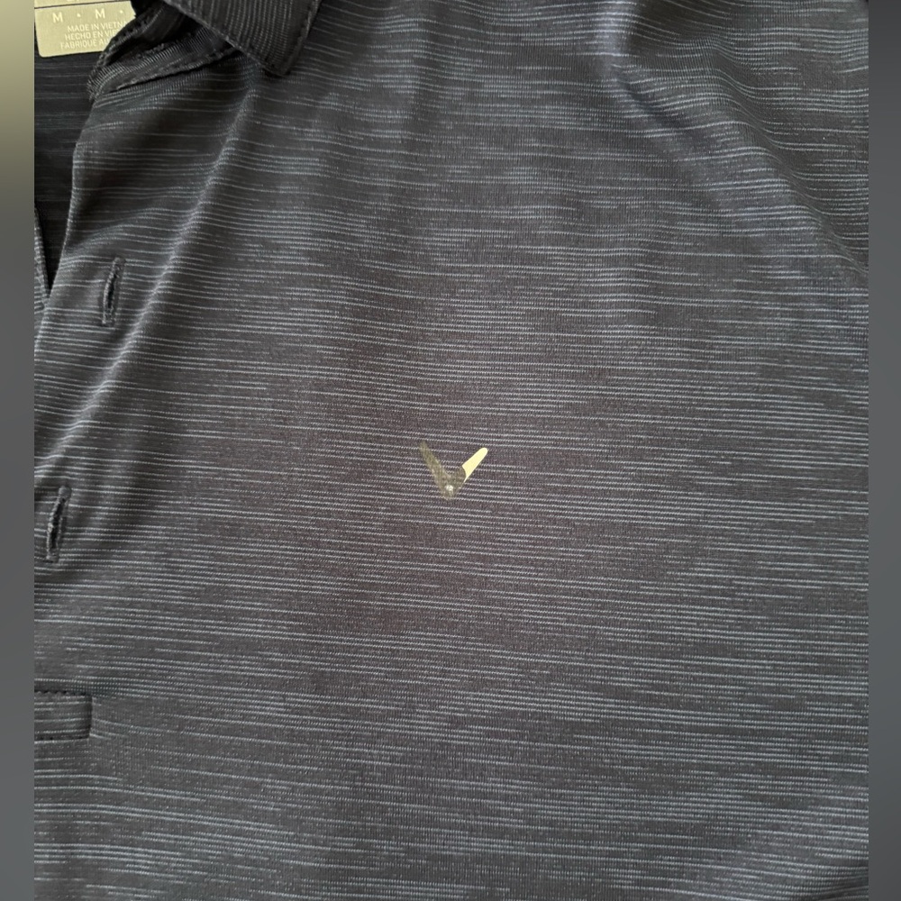 Men’s Callaway Golf Polo Shirt Pattern Logo Opti-dri Stretch Size M - Picture 2 of 5